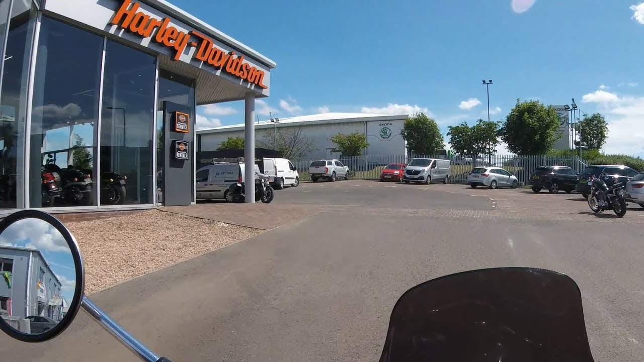 Ride from Edinburgh Harley Davidson s old shop to the new 