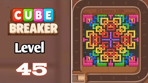 Color Cube Breaker Level 45 Solution Walkthrough 