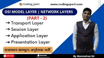 OSI Model Layers Part - 2 | Network Layers by Manmohan Sir for Informatics assistant exam 2022
