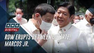 Row erupts between Duterte, Marcos Jr. | ANC