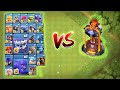 New Level Inferno Tower vs All Max Troops | Clash of Clans