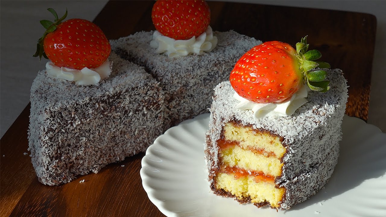 호주 여행 가면 먹어야할 래밍턴 케이크(Lamington Cake) | 레밍턴 케이크 만들기