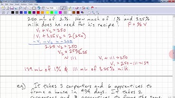 FOMP 10 Chp 9.3 - Solving Problems Using Systems of Linear Equations