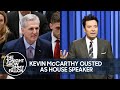 Kevin McCarthy Ousted as House Speaker, Trump Posts Sketch of Him Next to Jesus | The Tonight Show