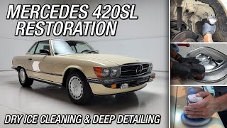 RESTORING Mercedes 420SL - Dry Ice Cleaning & Paint Correction