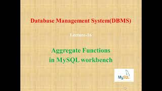 Aggregate Functions in DBMS