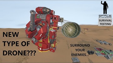 New Type of Minefield Drone??? - Space Engineers Testing