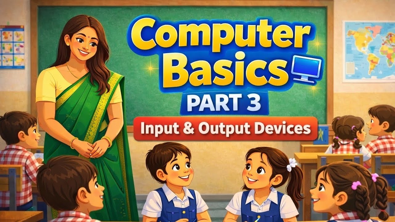 Learn Computer Basics Part 3 for Everyone Input & Output Devices ...