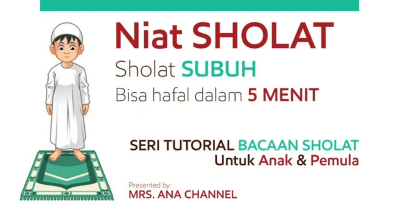 Niat sholat subuh berjamaah