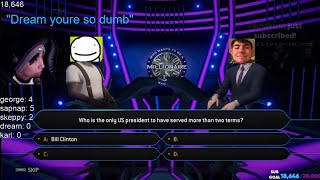 Dream team and friends play Who Wants to Be a Millionaire ft Dream,George,Sapnap,Quackity,Skeppy