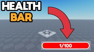 How To Make A HEALTH BAR On Roblox!