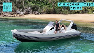 NEW Mercury 400Hp V10 Test on this Itaboats 28GT