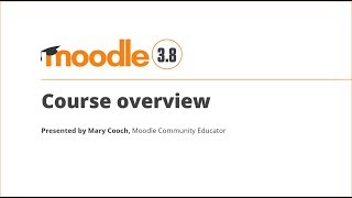 Course overview Moodle 3 8