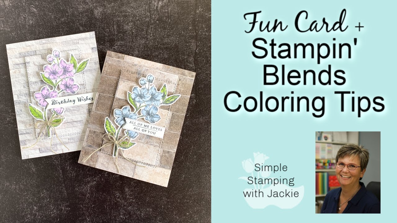 Stampin Up All Together - Blends Marker Techniques & 6 Card Samples