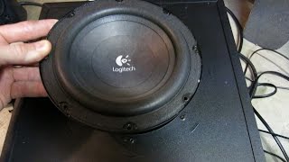 How To Apart Logitech Z623 Amp - YouTube