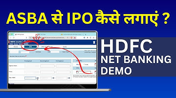 What is ASBA IPO? How to Apply ASBA IPO via HDFC Bank?