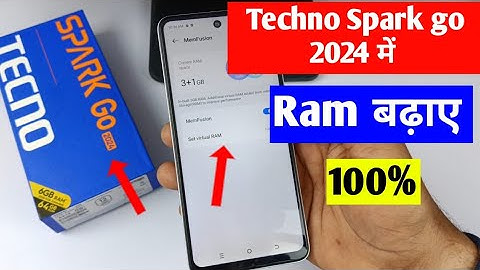 tecno spark go 2024 me ram Kaise badhaen | how to increase virtual Ram in tecno Spark go 2024
