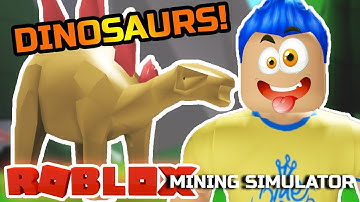 *NEW* DINOSAUR LAND IN MINING SIMULATOR UPDATE AND CODES! (Roblox)