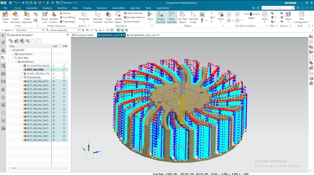 nx 2412 CAM PROJECT - YouTube