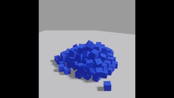 Blender Falling Cube Animation..