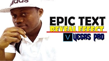 Vegas Pro 16: How To Make An Epic Text Reveal Effect