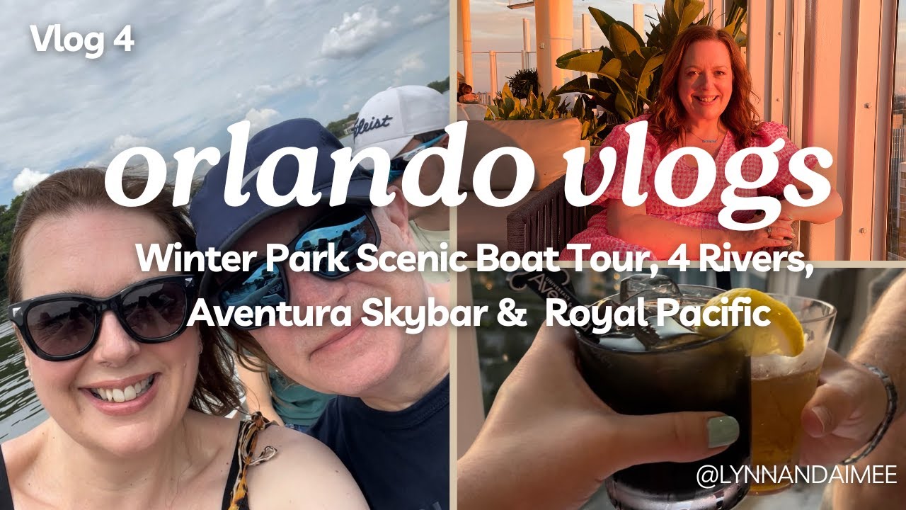 ORLANDO VLOG 4 | Winter Park Scenic Boat Tour | Target Shopping | Aventura Skybar | Royal Pacific