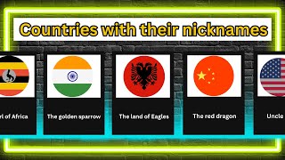 Different countries and their nicknames | 2024