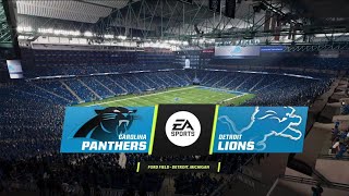 Panthers vs Lions Week 5 Simulation Madden 24 Rosters