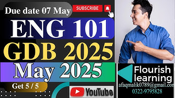 ENG101 GDB Solution 2025/ ENG101 GDB 2025 /ENG 101 GDB Solution Spring 2025/ENG101 GDB 2025 Solution