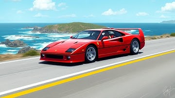 🚗 1987 Ferrari F40 – The Last Car Enzo Ferrari Ever Built! 🔥