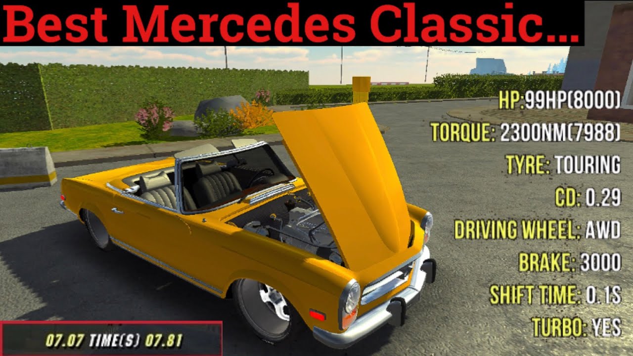 99HP Mercedes Benz w113 230SL Gearbox Tune, [Classic] - Car Parking Multiplayer
