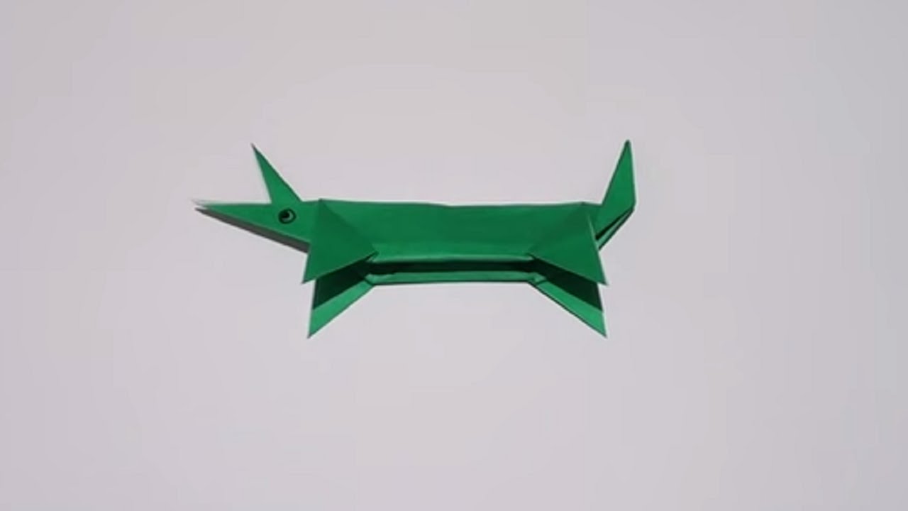 ワニ 折り紙 Crocodile Origami Youtube