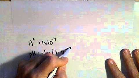 Using Logarithms for the pH Scale