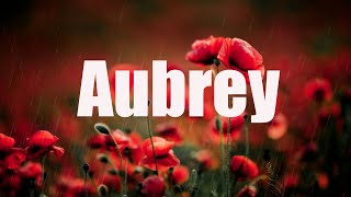 Aubrey bread  Cover By Bernie G