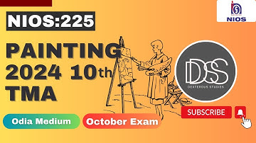 NIOS 10th Painting Solved TMA | 2024 | October Exam | Subject Code- 225| Odia Medium | Secondary TMA