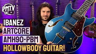Ibanez AMH90-PBM HollowBody Artcore Expressionist - In Prussian Blue Metallic - New For 2022!