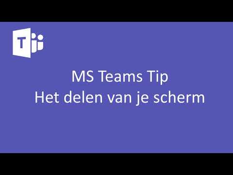 New MS Teams Tip Het delen van je scherm