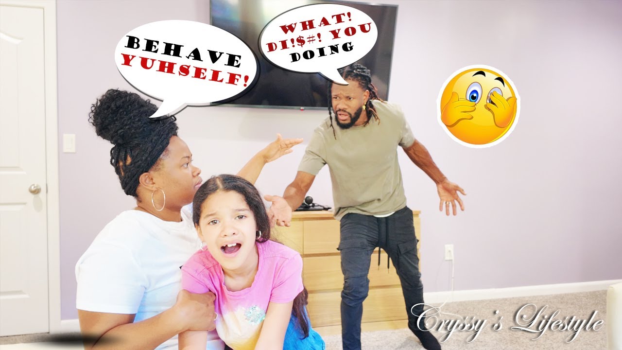 Делаю вид, что шлёпаю Скарлетт #розыгрыш над #Шейном #Эпично