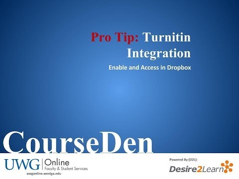 Pro Tip: Turnitin Integration