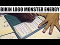 Cara Mengecat Airbrush Logo Monster Energy Drink