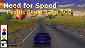 3DO Need for Speed - Pacific Coast Track Full Playthrough 240p RGB
