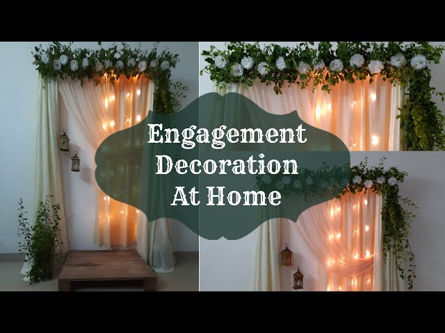 Engagement Decoration ideas at home || Low Budget Decoration ...