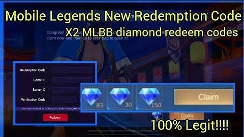 X2 ML New Redemption Code April 10, 2023 - 100% Legit Mobile Legends Diamond Redeem Code