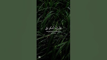 قَالَ إِنَّمَا أَشْكُو بَثِّي وَحُزْنِي إِلَى اللَّهِ (القارئ: اسلام صبحي) [آية 86 من سورة يوسف]