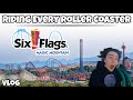 Riding every roller coaster in one day at six flags magic mountain  vlog 41524