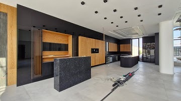 Luxury Villa Makeover | Custom Oak Veneer MDF Cabinets with Polyurethane Finish