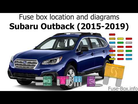 Fuse box location and diagrams: Subaru Outback / Legacy (2015-2019)