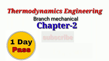 Thermodynamics (chapter 2) Diploma mechanical engineering