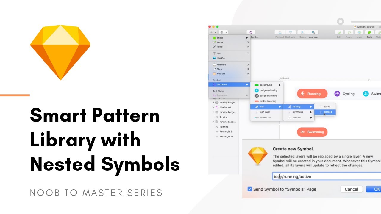 Design Pattern Library With Nested Symbols Sketch Noob To Master Ep7