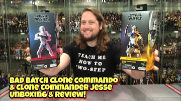 Clone Commando & Clone Commander Jesse Star Wars Black Series Unboxing & Review!
